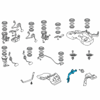 OEM 2012 Honda Crosstour Pipe, Fuel Filler Diagram - 17660-TP7-A01