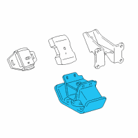 OEM Toyota Rear Mount Diagram - 12371-75030