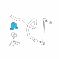 OEM 2005 Toyota Sienna Stabilizer Bar Upper Bracket Diagram - 48824-08020