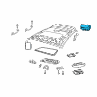 OEM 2016 Jeep Compass Switch-SUNROOF Diagram - 68023668AA