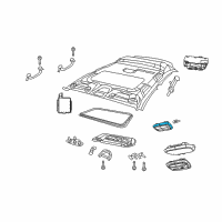 OEM 2010 Jeep Compass Lamp-Dome Diagram - 5183445AA