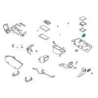 OEM 1999 Buick Park Avenue Hinge Asm-Front Floor Console Rear Compartment Door Diagram - 25626278