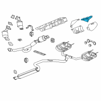 OEM 2018 Chevrolet Impala Heat Shield Diagram - 23187567