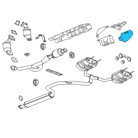 OEM 2018 Cadillac XTS Heat Shield Diagram - 22912731