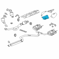 OEM 2019 Cadillac XTS Heat Shield Diagram - 23187568