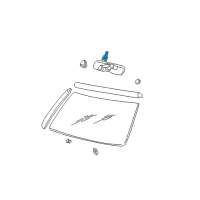 OEM 2004 Chevrolet S10 Cover, Inside Rear View Mirror Wiring Harness Diagram - 15022705