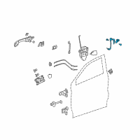 OEM 2009 Acura RDX Cylinder, Driver Side Door Diagram - 72185-STK-A01