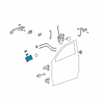 OEM 2011 Acura RDX Handle Assembly, Right Front Door Inside (Medium Gray) Diagram - 72120-STK-A01ZB