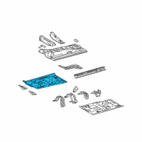 OEM Scion Front Floor Pan Diagram - 58111-52271