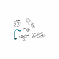 OEM 2000 Toyota Avalon Lock Switch Diagram - 84903-52010