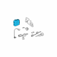 OEM 2000 Toyota Avalon Control Module Diagram - 89730-07021