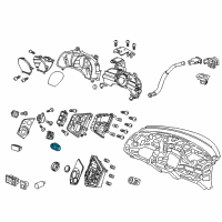 OEM Honda CR-Z Switch Assembly, Hazard Diagram - 35510-SZT-A21