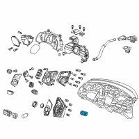 OEM Honda Switch Assembly, Engine Start & Stop Diagram - 35881-SZT-A01