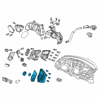 OEM 2015 Honda CR-Z Control Assy., Auto Air Conditioner *NH806L* (BLACK GUNMETAL PEARL) Diagram - 79600-SZT-A43ZC