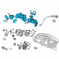 OEM 2014 Honda CR-Z Meter Assembly, Combination Diagram - 78100-SZT-A03
