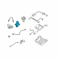 OEM Lincoln LS EGR Valve Diagram - F63Z-9J459-AA