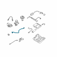 OEM Ford Crown Victoria EGR Tube Diagram - 3W3Z-9D477-BA