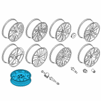 OEM 2021 Ford Mustang WHEEL ASY Diagram - LR3Z-1007-B