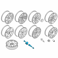 OEM 2020 Ford Mustang Wheel, Alloy Diagram - KR3Z-1007-B