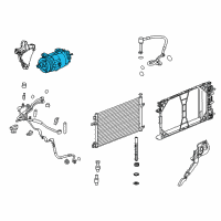 OEM 2011 Buick Regal Compressor Diagram - 19354847