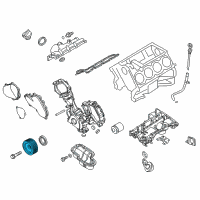 OEM 2020 Infiniti QX80 PULLEY-CRANKSHF Diagram - 12303-1LA0B