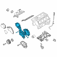 OEM Nissan Titan XD Cover Assy-Front Diagram - 13500-EZ31A