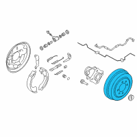 OEM 2018 Chevrolet City Express Brake Drum Diagram - 19316567