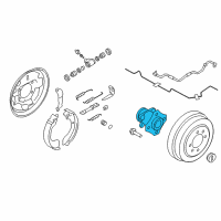 OEM 2016 Chevrolet City Express Rear Hub Diagram - 19318070