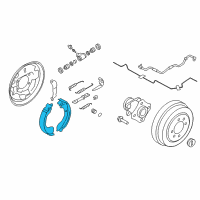 OEM 2017 Chevrolet City Express Rear Shoes Diagram - 19317047