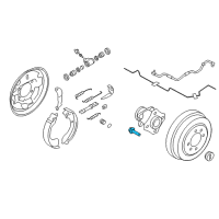 OEM Chevrolet City Express Wheel Stud Diagram - 19316568