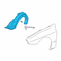 OEM 1994 Acura Integra Fender, Right Front (Inner) Diagram - 74101-ST7-000