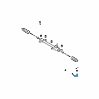 OEM 2012 Toyota Corolla Outer Tie Rod Diagram - 45046-19425