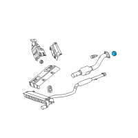 OEM Dodge Caliber Catalytic Converter Gasket Diagram - 5181159AB