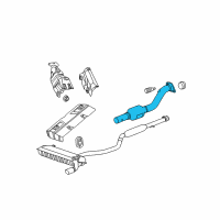 OEM 2008 Dodge Caliber Catalytic Converter Diagram - 5290933AC