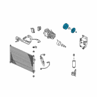 OEM Honda Civic Clutch Set, Compressor Diagram - 38900-PZA-004