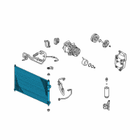 OEM Honda Civic Condenser Diagram - 80110-S5B-003
