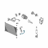 OEM 2005 Honda Civic Pipe, Condenser Diagram - 80331-S5B-003