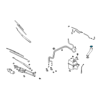 OEM 2003 Chrysler Sebring Cap-Washer Reservoir Diagram - MR245402