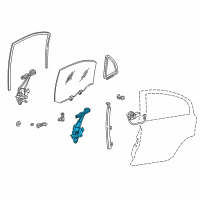 OEM 1997 Honda Civic Regulator Set, Left Rear Door (Power) Diagram - 04726-S01-A01