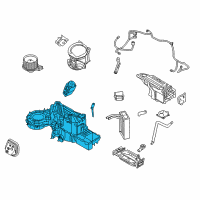 OEM 2011 Lincoln Navigator Evaporator Assembly Diagram - DL1Z-19850-D