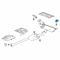 OEM Buick Muffler & Pipe Hanger Diagram - 23212857