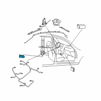 OEM Kia Side Impact Sensor Assembly Diagram - 959203F000