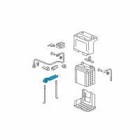 OEM 2008 Honda Fit Plate, Battery Setting Diagram - 31512-SAD-000