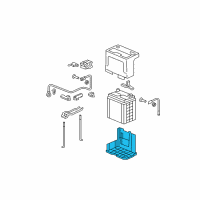 OEM 2008 Honda Fit Box Assembly, Battery Diagram - 31521-SEL-G00