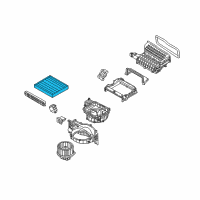 OEM Hyundai Tucson Cabin Air Filter Compatible Diagram - 97133-D1000