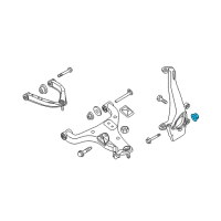 OEM 2013 Nissan Frontier Nut Diagram - 01223-N004U