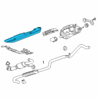 OEM Chevrolet Volt Heat Shield Diagram - 22859910