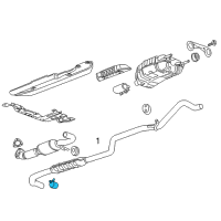 OEM 2015 Chevrolet Volt Resonator & Pipe Clamp Diagram - 25129773