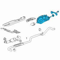 OEM 2011 Chevrolet Volt Muffler Diagram - 22854624