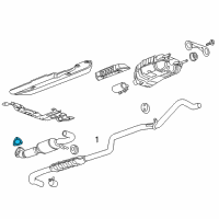 OEM 2014 Cadillac ELR Converter & Pipe Gasket Diagram - 13293986